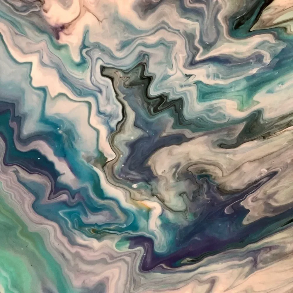 Dutch Pour original 8 x 16 painting